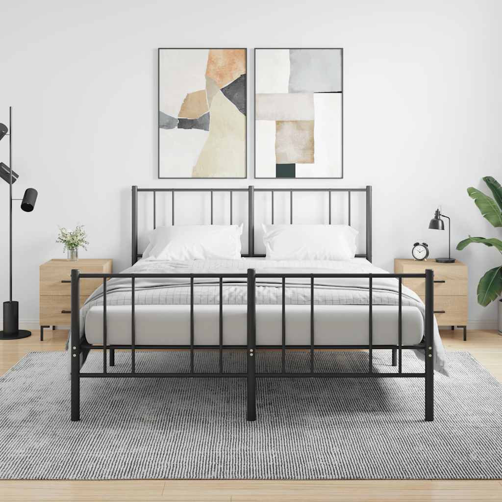 vidaXL Nachttische 2 Stk. Sonoma-Eiche 40x35x47,5 cm Holzwerkstoff