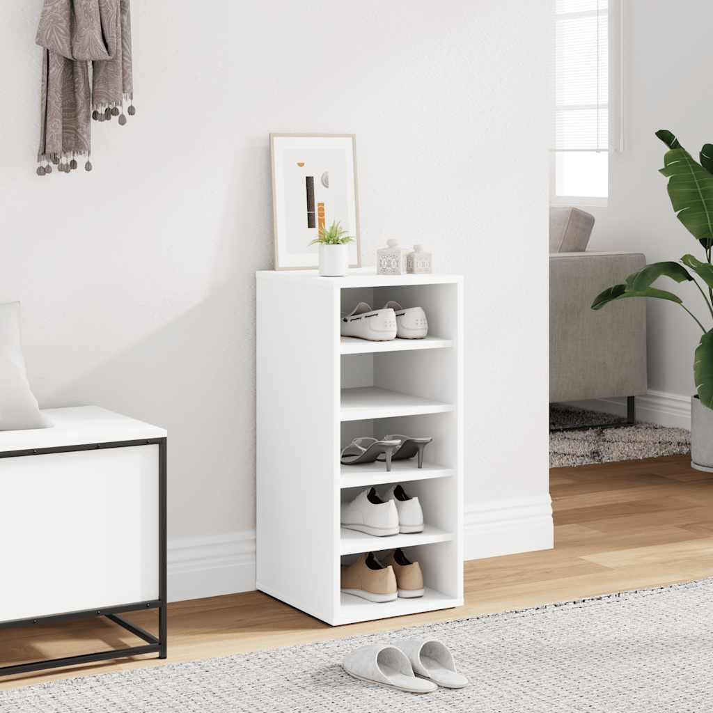 vidaXL Schuhschrank Weiß 31,5x35x70 cm Holzwerkstoff