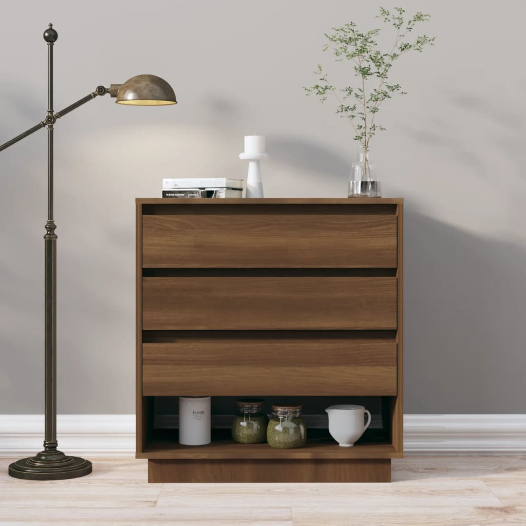 vidaXL Sideboard Braun Eichen-Optik 70x41x75 cm Holzwerkstoff