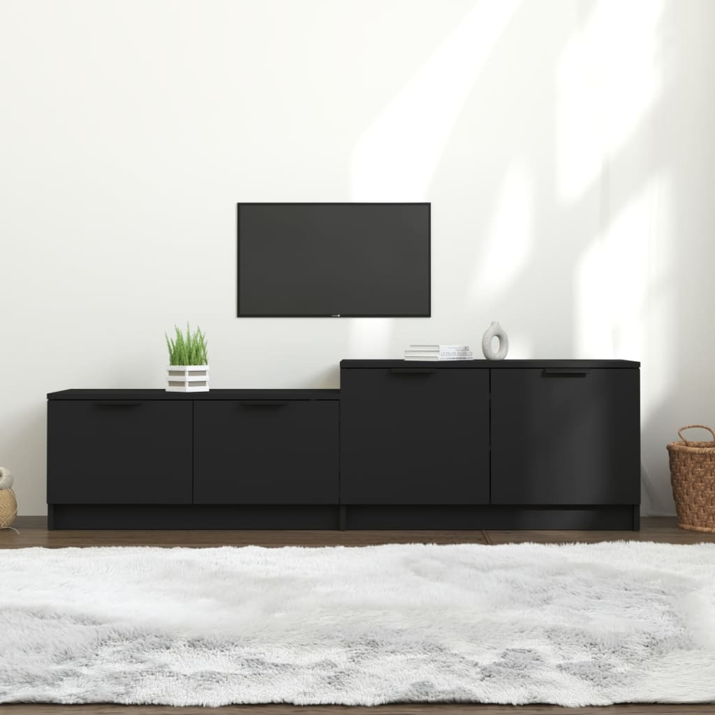 vidaXL TV-Schrank Schwarz 158,5x36x45 cm Holzwerkstoff