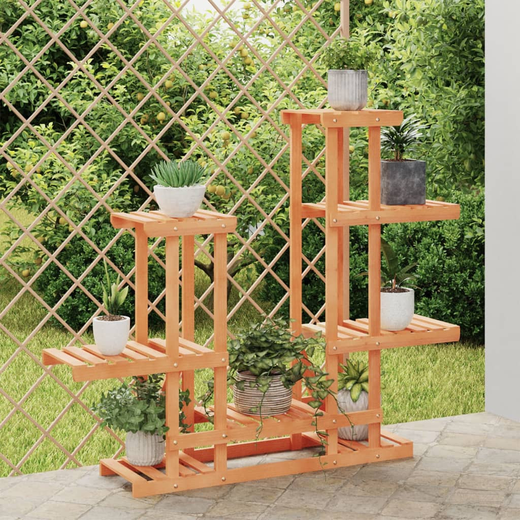 vidaXL Blumenständer 95x25x96 cm Massivholz Tanne