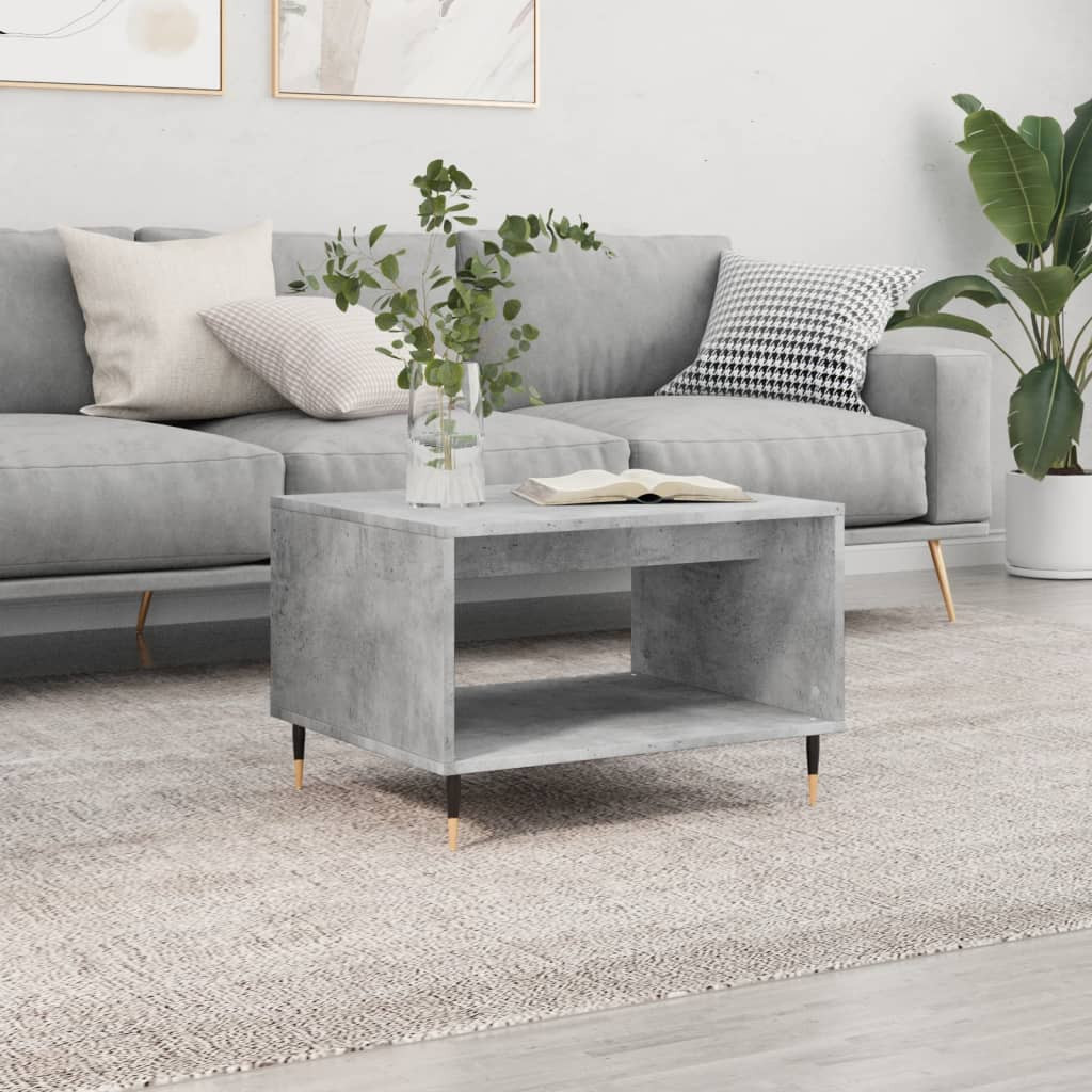 vidaXL Couchtisch Betongrau 60x50x40 cm Holzwerkstoff