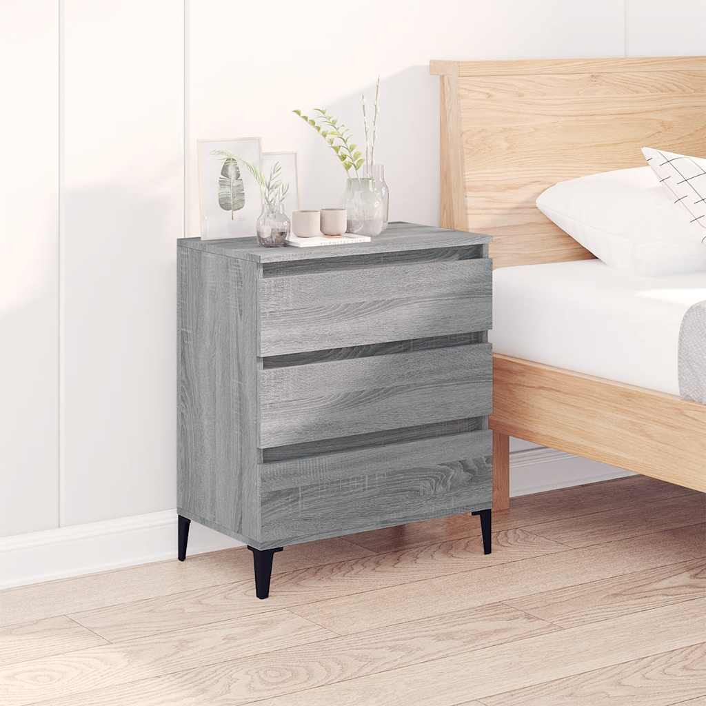 vidaXL Sideboard Grau Sonoma 60x35x70 cm Holzwerkstoff