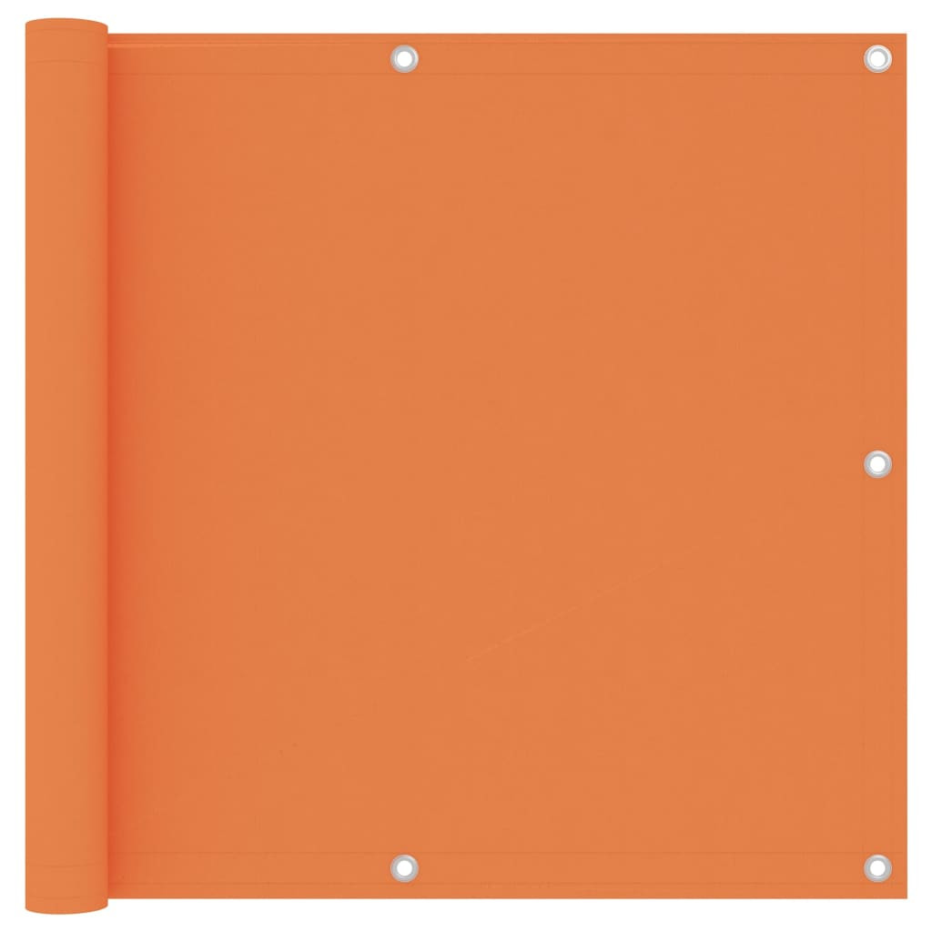 vidaXL Balkon-Sichtschutz Orange 90x400 cm Oxford-Gewebe