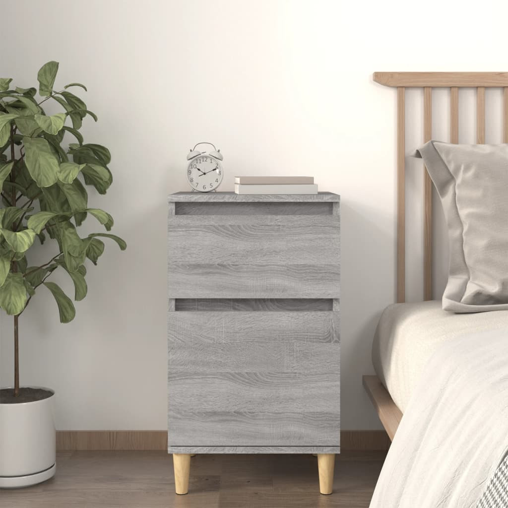 vidaXL Nachttisch Grau Sonoma 40x35x70 cm