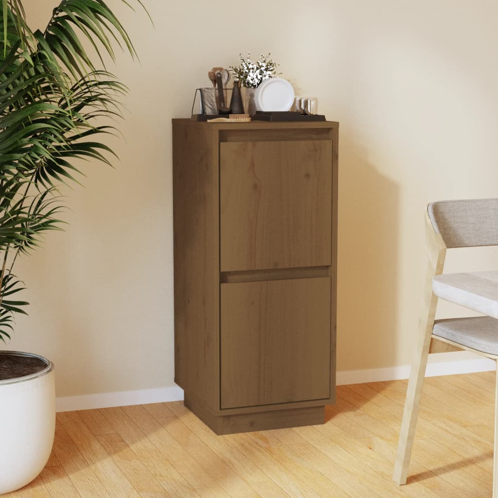 vidaXL Sideboard Honigbraun 31,5x34x75 cm Massivholz Kiefer