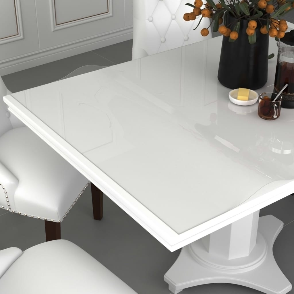 vidaXL Tischfolie Transparent 90x90 cm 1,6 mm PVC