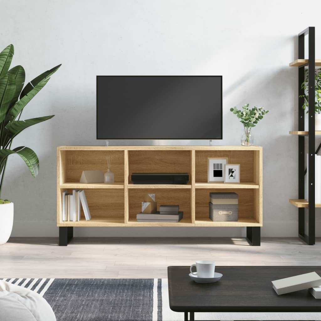 vidaXL TV-Schrank Sonoma-Eiche 103,5x30x50 cm Holzwerkstoff