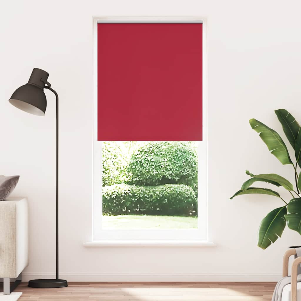 vidaXL Verdunkelungsrollo 124,4 x 230 cm, Stoffbreite 120 cm, rot