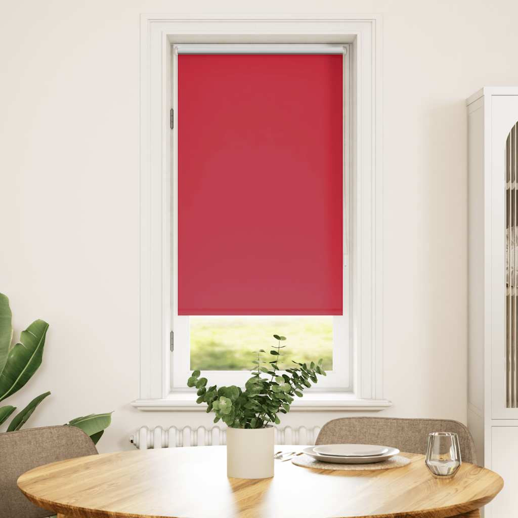 vidaXL Verdunkelungsrollo 64,4 x 120 cm, Stoffbreite 60 cm, Rot