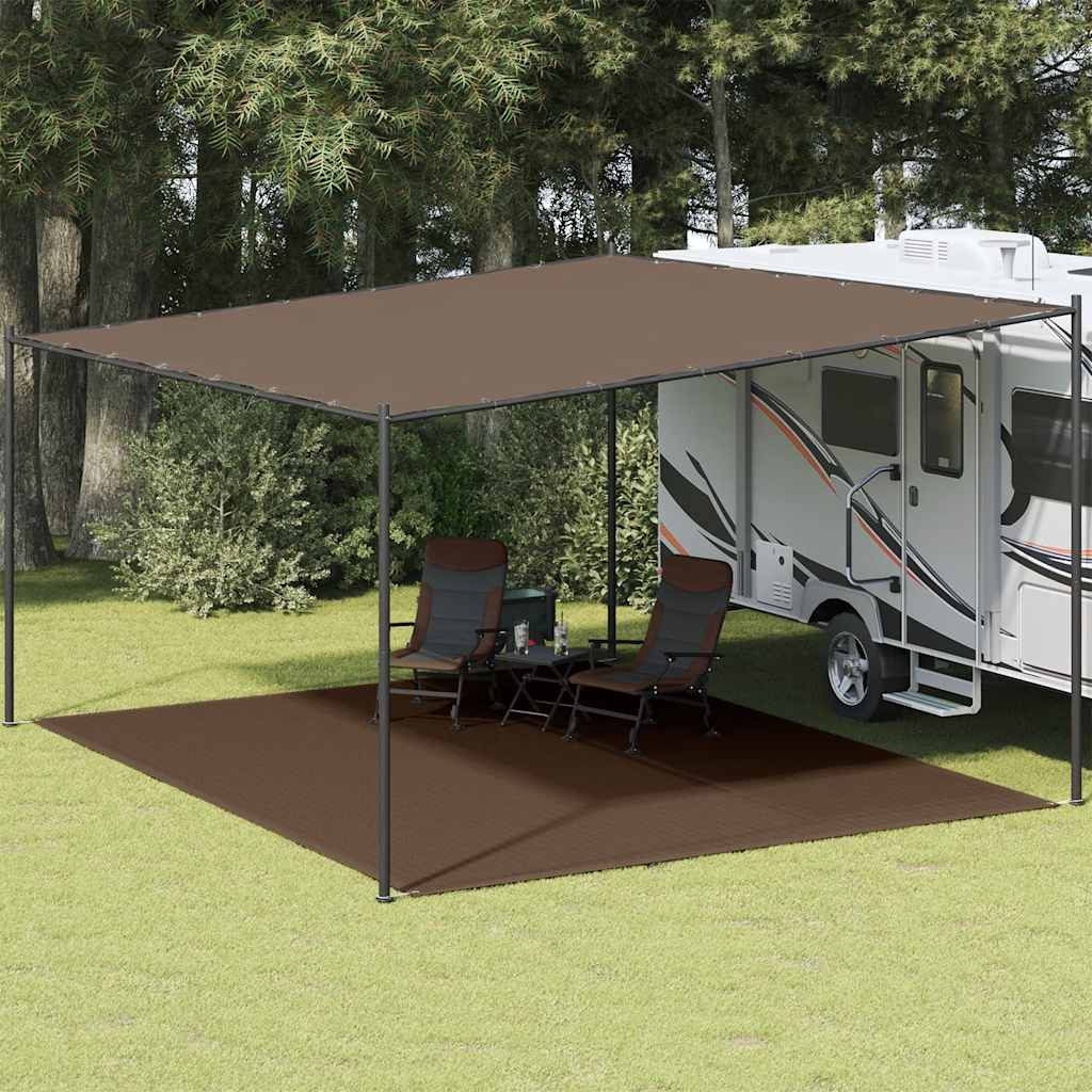 vidaXL Zeltteppich 400x500 cm Braun