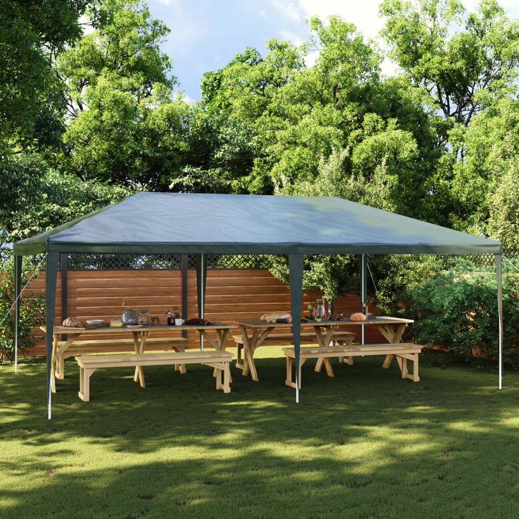 vidaXL Profi-Partyzelt 4×6 m Grün 90 g/m²