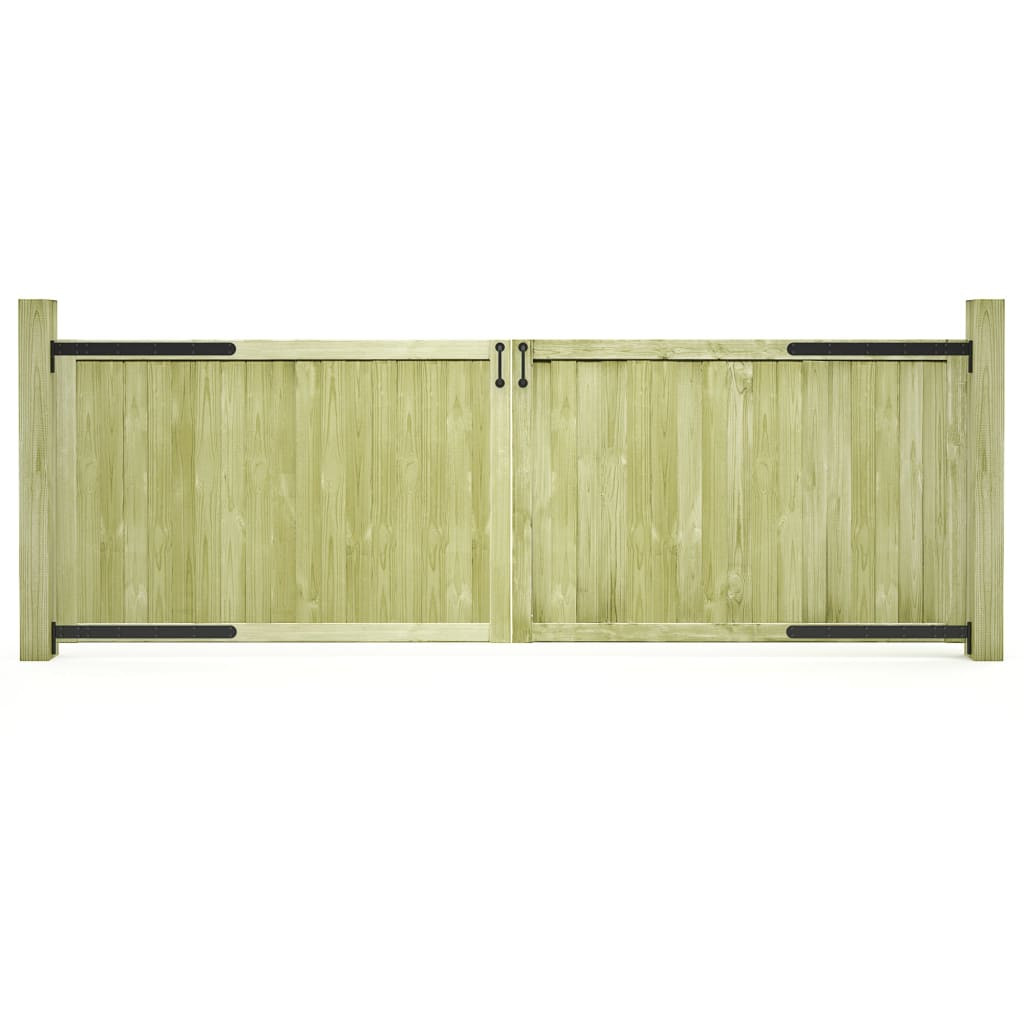 vidaXL Gartentore 2 Stk. 300 x 100 cm Imprägniertes Kiefernholz