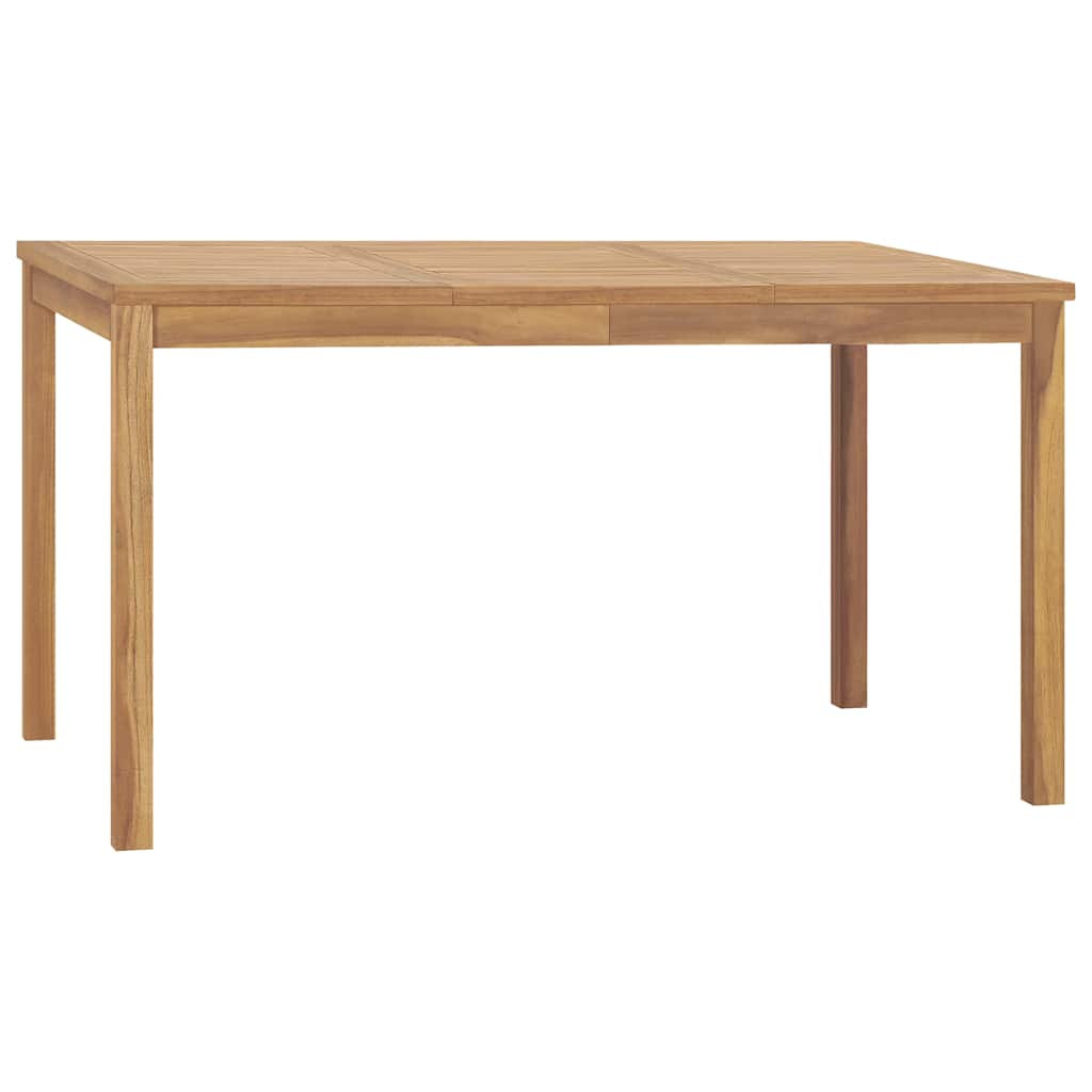 vidaXL Garten-Esstisch 140x80x77 cm Massivholz Teak