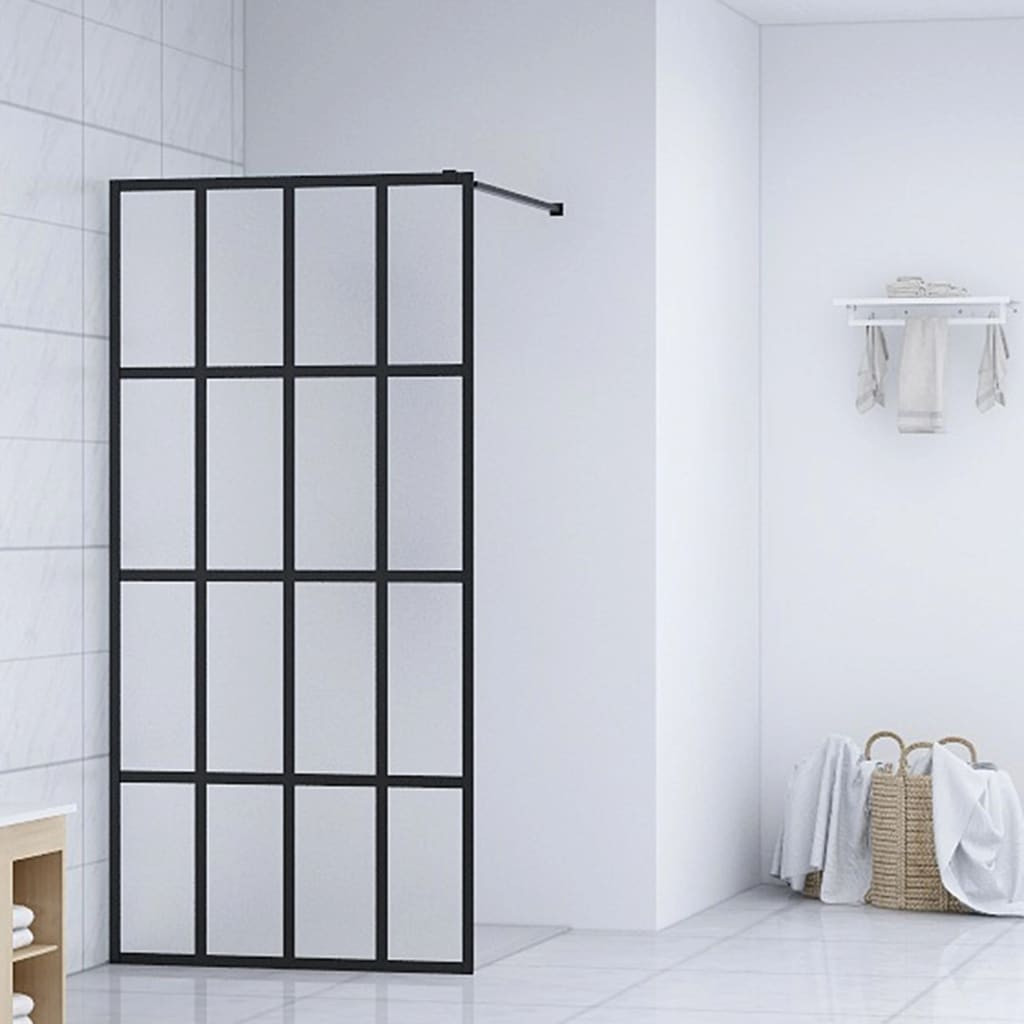 vidaXL Duschwand für Walk-in Dusche Mattes Sicherheitsglas 140x195 cm