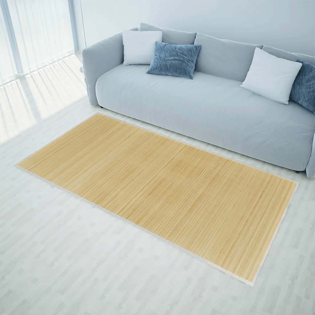 vidaXL Teppich Bambus 100 x 160 cm Natur