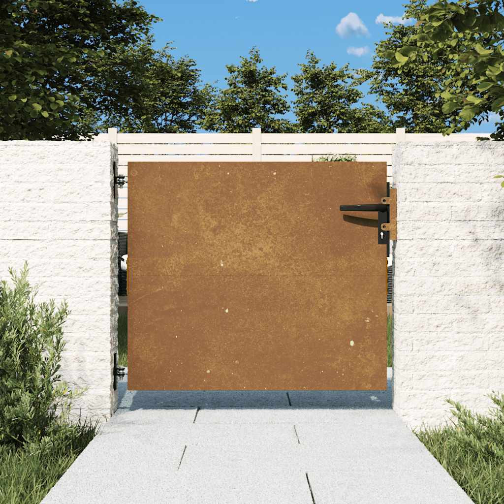 vidaXL Gartentor 85x125 cm Cortenstahl