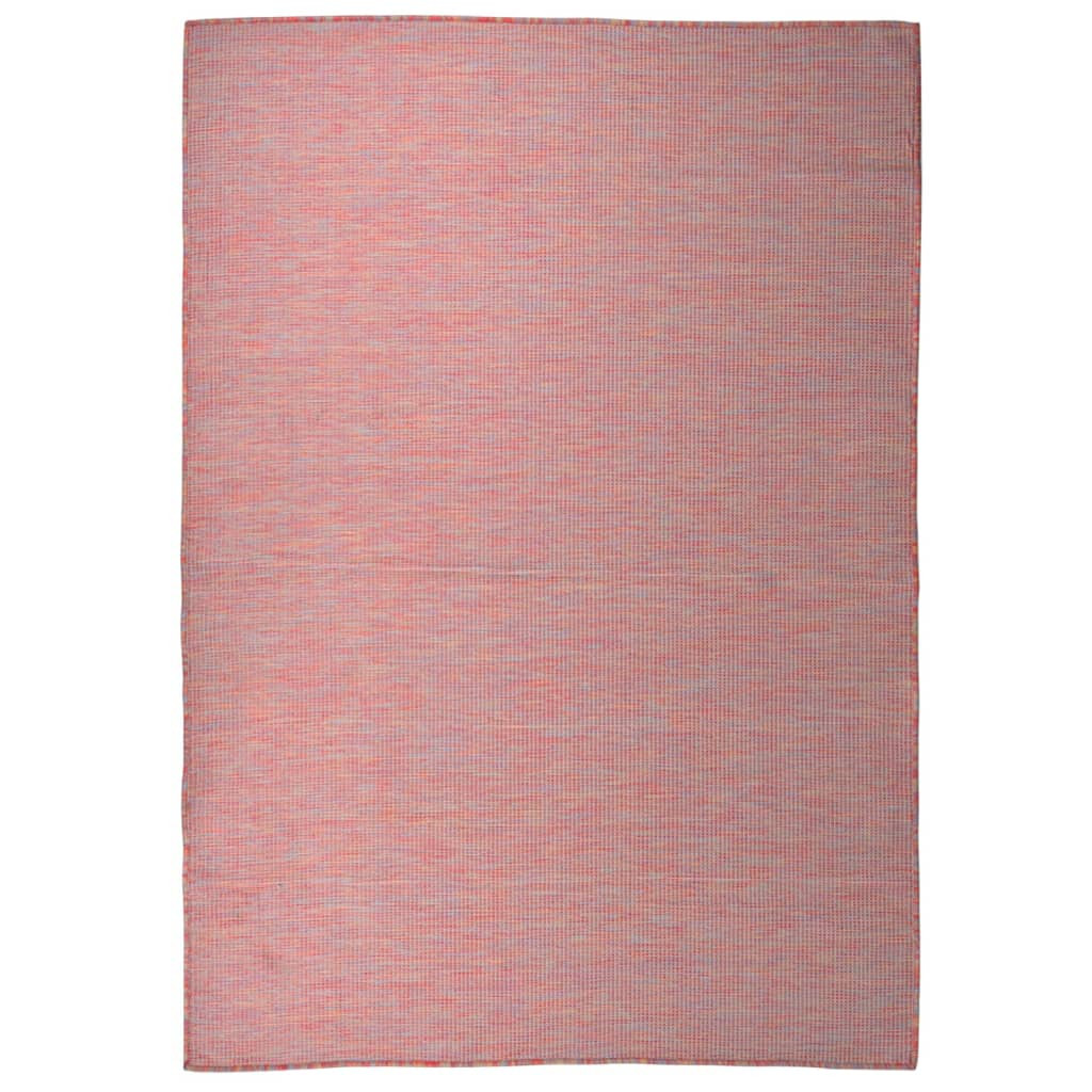 vidaXL Outdoor-Teppich Flachgewebe 160x230 cm Rot