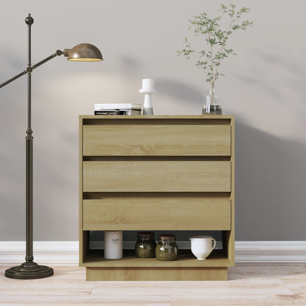 vidaXL Sideboard Sonoma-Eiche 70x41x75 cm Holzwerkstoff