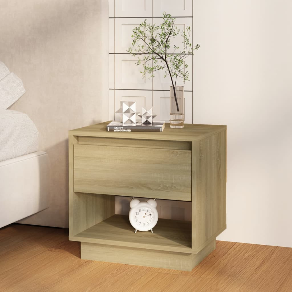 vidaXL Nachttisch Sonoma-Eiche 45x34x44 cm Holzwerkstoff