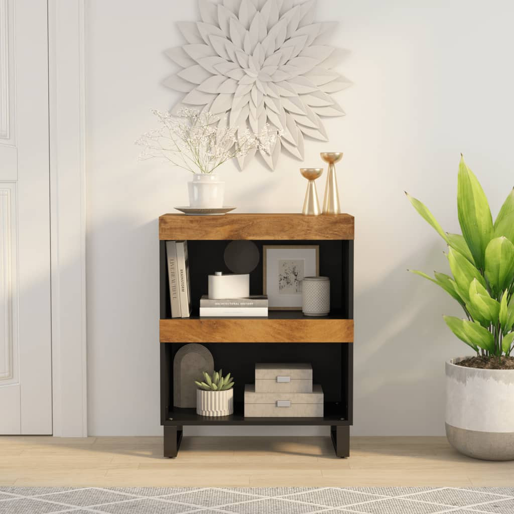 vidaXL Beistellschrank 60x33x75 cm Massivholz Mango