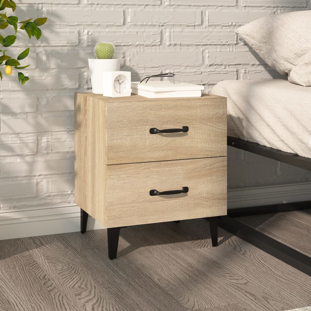vidaXL Nachttisch Sonoma-Eiche 40x35x47,5 cm