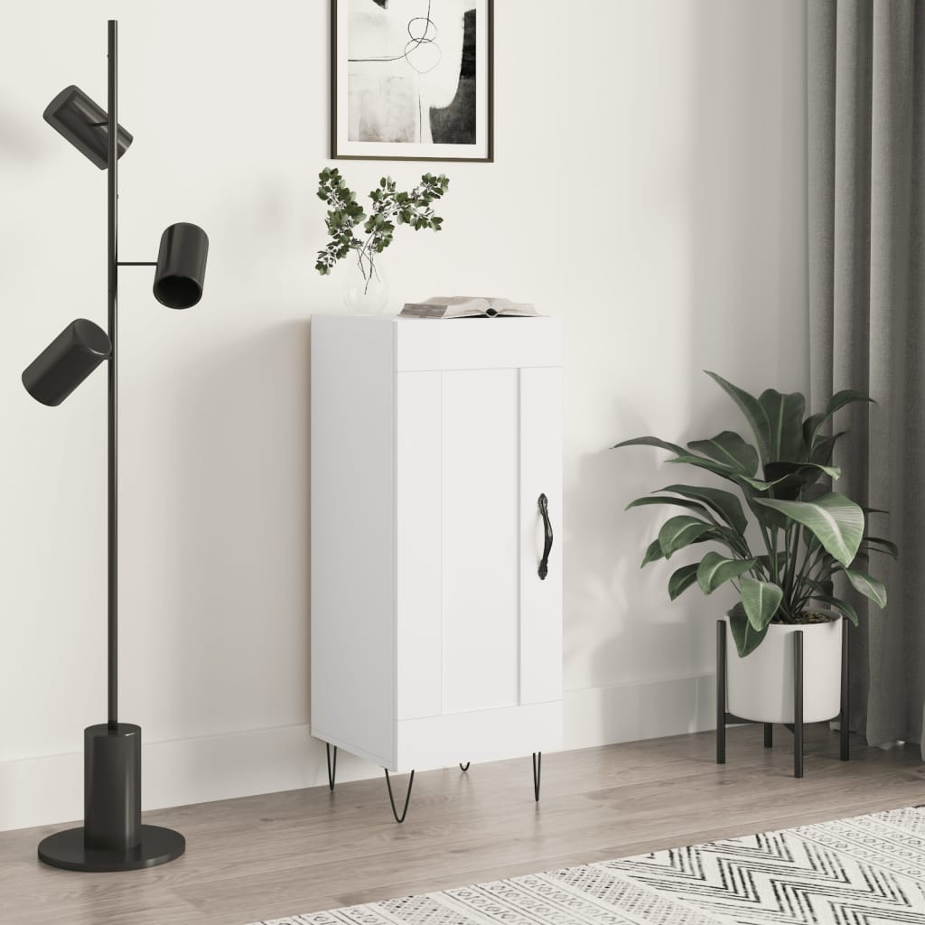 vidaXL Sideboard Weiß 34,5x34x90 cm Holzwerkstoff