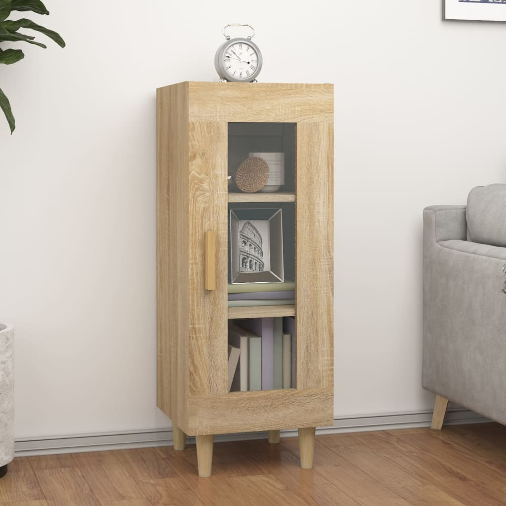 vidaXL Sideboard Sonoma-Eiche 34,5x34x90 cm Holzwerkstoff