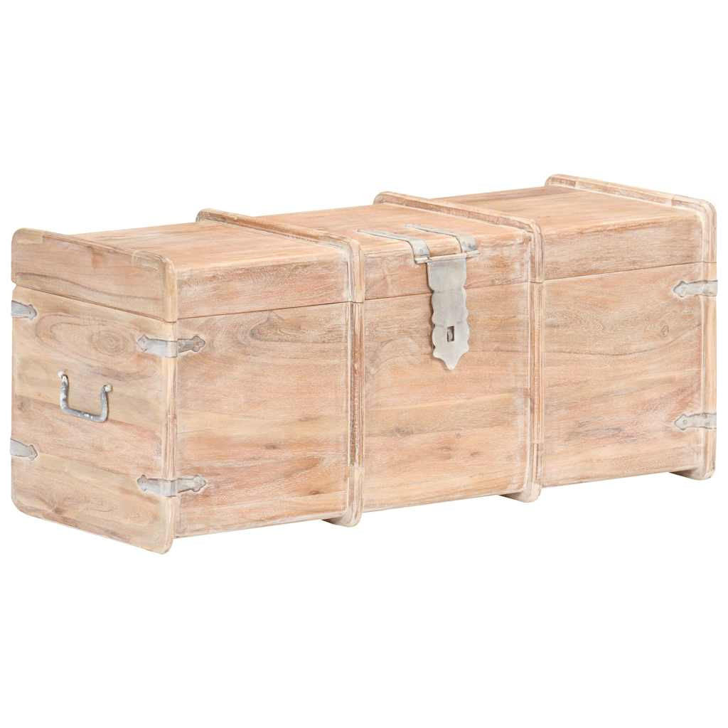 vidaXL Holztruhe 90x40x40 cm Akazie Massivholz