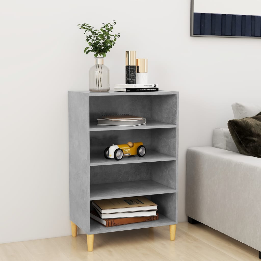 vidaXL Sideboard Betongrau 57x35x90 cm Holzwerkstoff