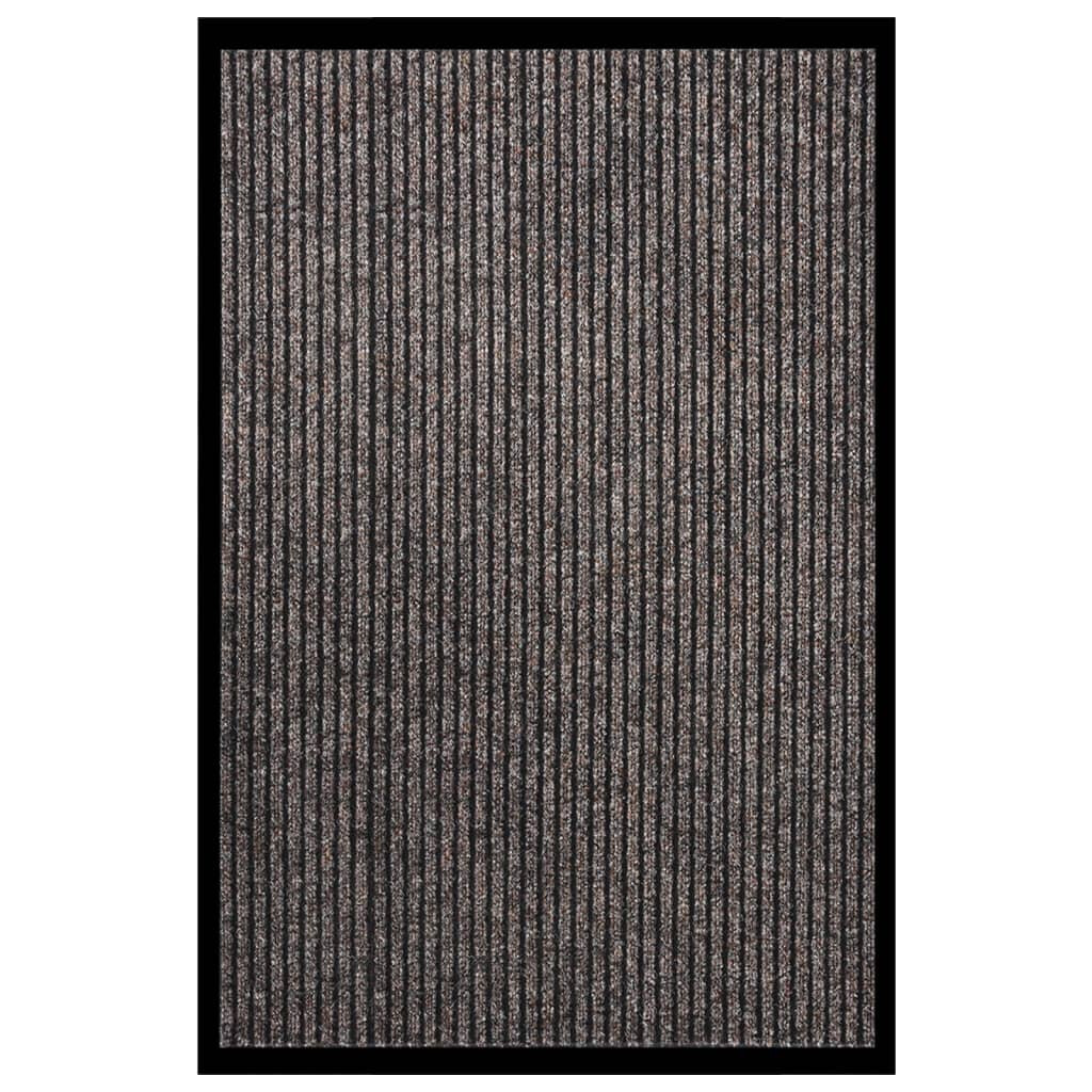 vidaXL Fußmatte Gestreift Beige 80x120 cm