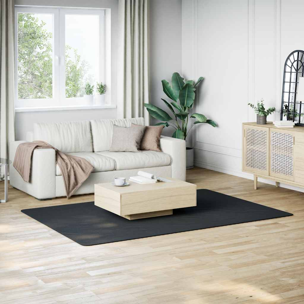 vidaXL Teppich Waschbar Flauschig Kurzflor 160x230 Rutschfest Schwarz