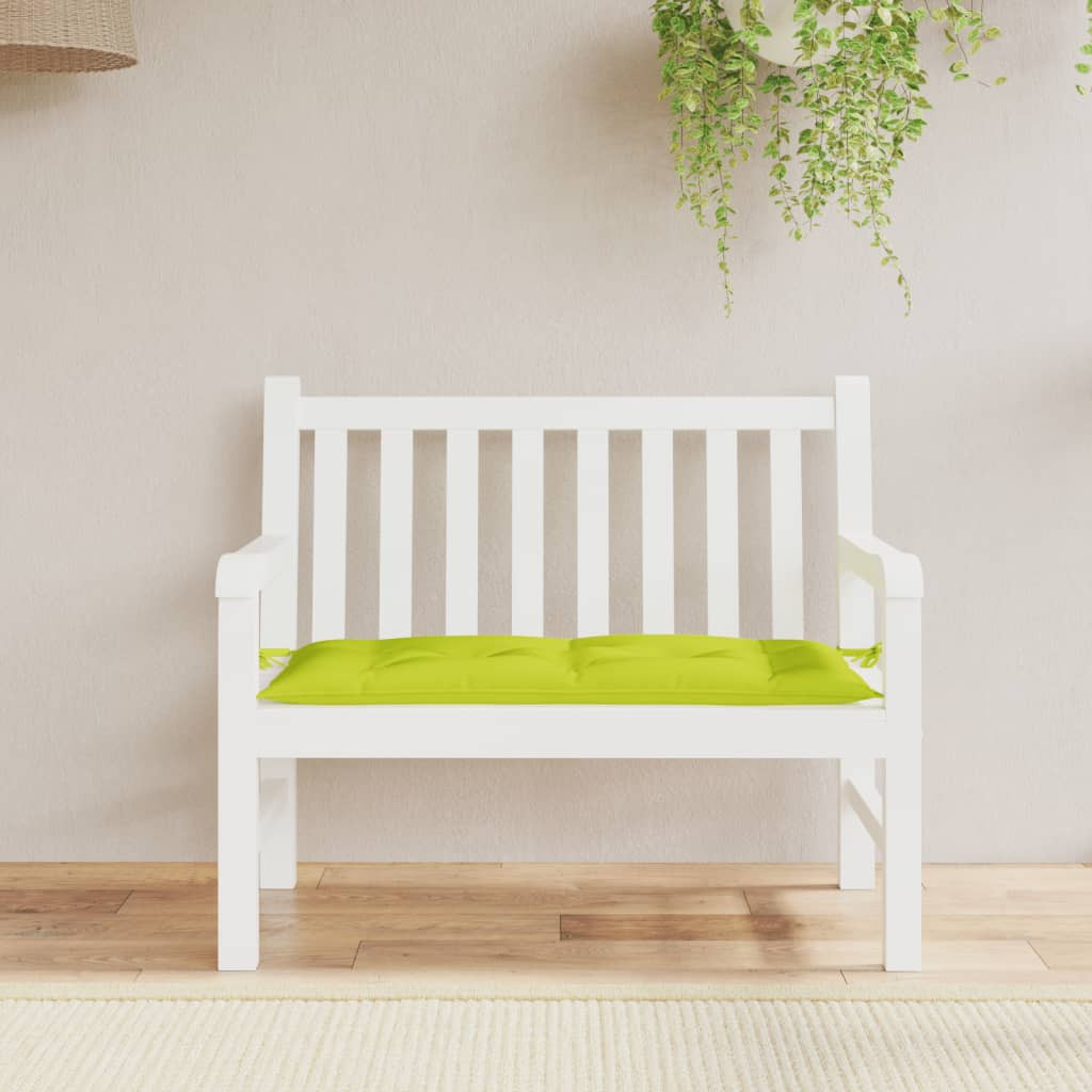 vidaXL Gartenbank-Auflage Hellgrün 110x50x7 cm Oxford-Gewebe