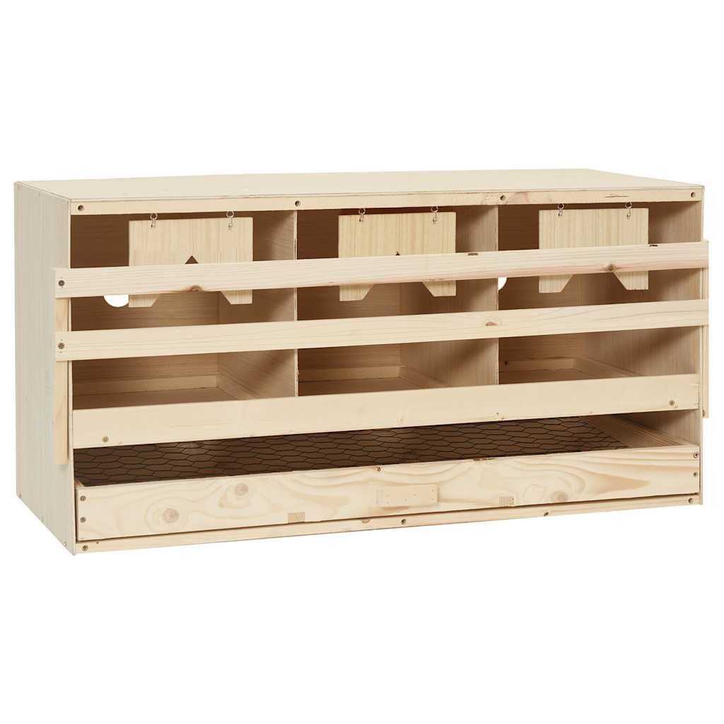 vidaXL 3er Legenest 72x33x38 cm Massivholz Kiefer