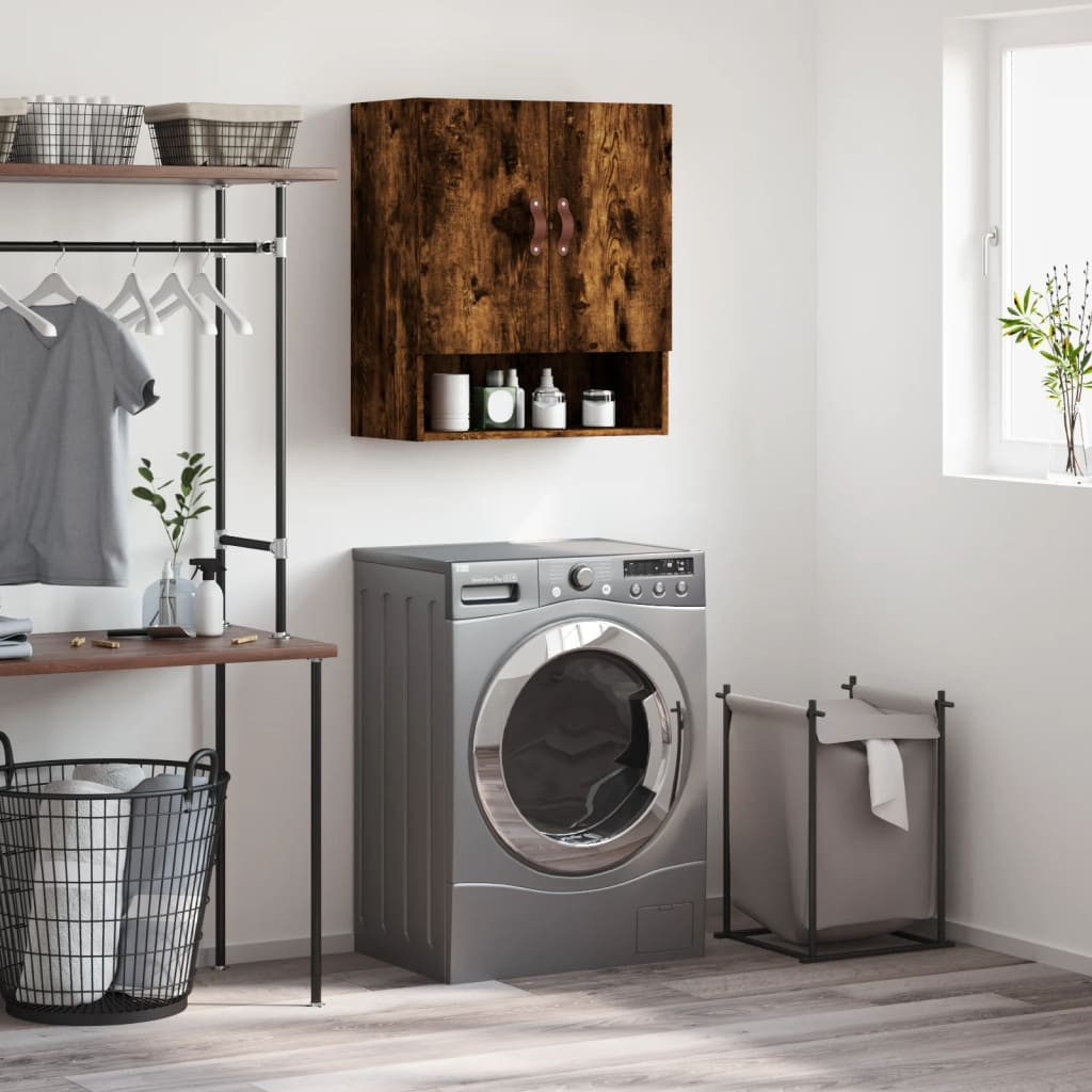 vidaXL Wandschrank Räuchereiche 60x31x70 cm Holzwerkstoff