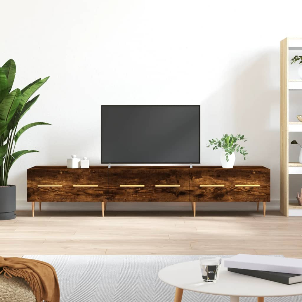 vidaXL TV-Schrank Räuchereiche 150x36x30 cm Holzwerkstoff
