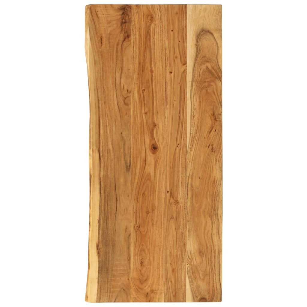 vidaXL Badezimmer-Waschtischplatte Massivholz Akazie 114x52x2,5 cm