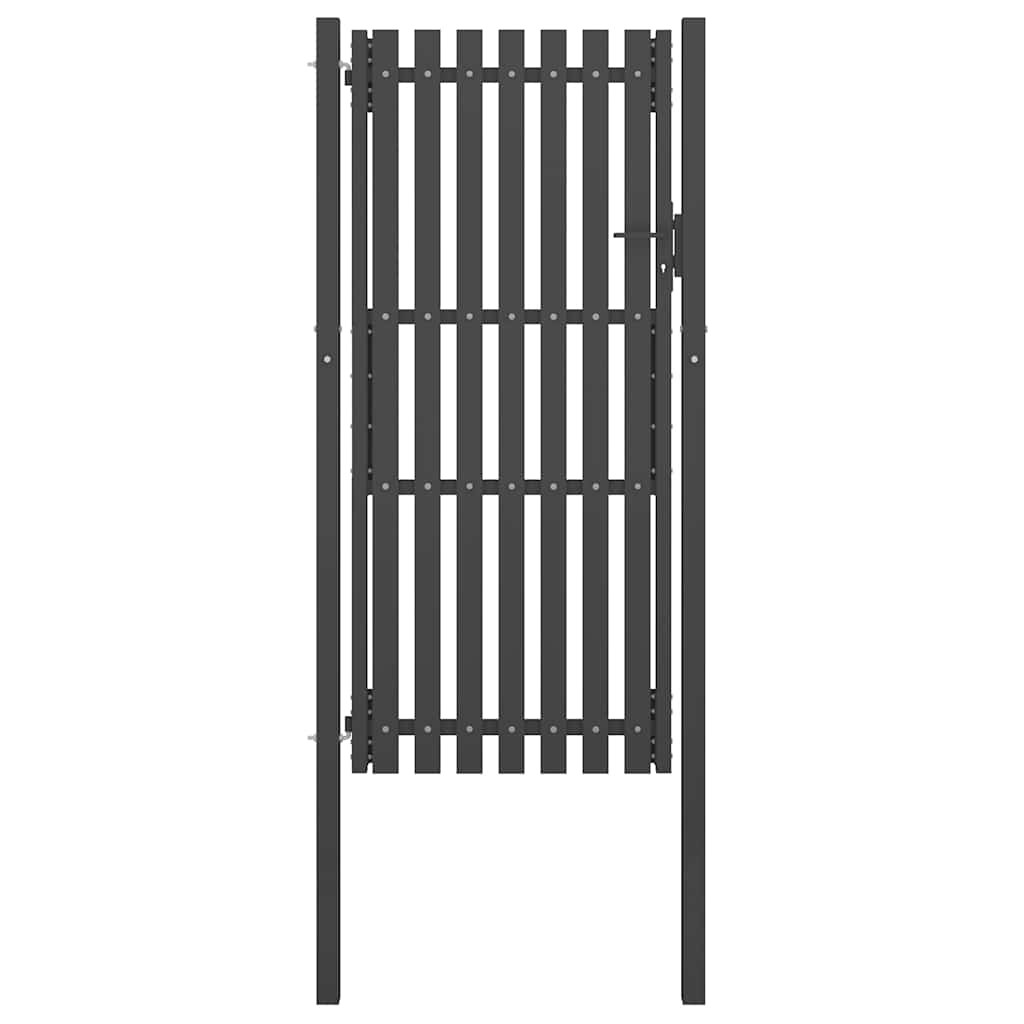 vidaXL Gartentor aus Stahl 100 x 200 cm Anthrazit