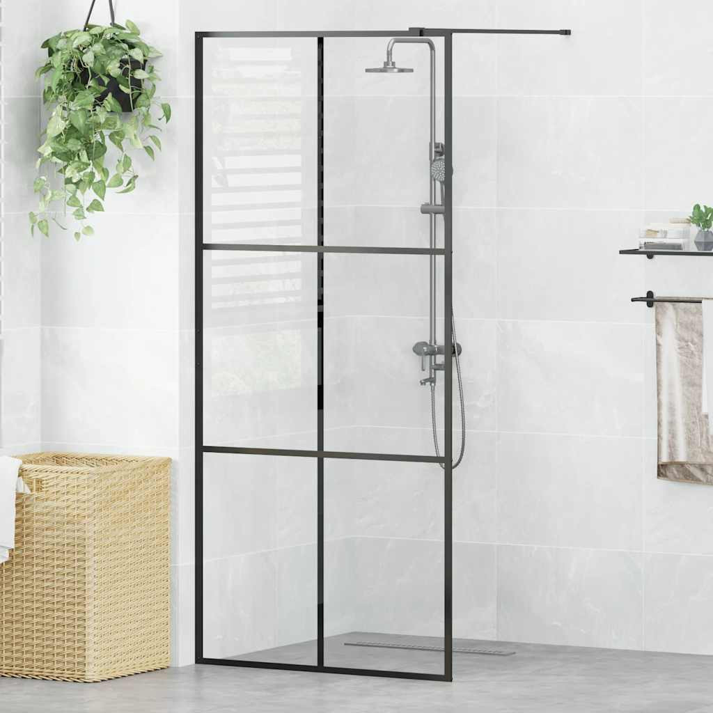 vidaXL Duschwand für Begehbare Dusche mit Klarem ESG Glas 90x195 cm