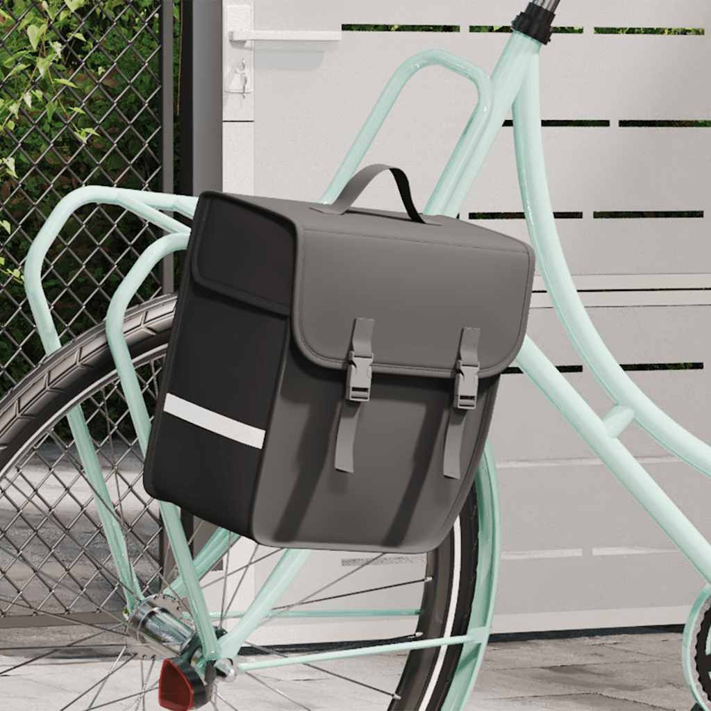 vidaXL Fahrradtasche für Gepäckträger Wasserdicht 21 L Schwarz