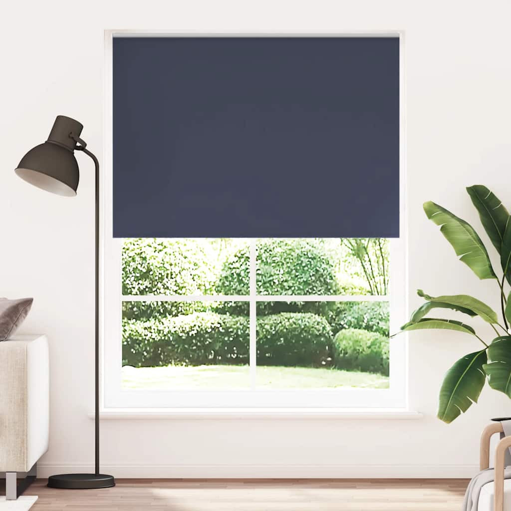 vidaXL Verdunkelungsrollo 144,4 x 230 cm, Stoffbreite 140 cm, Marineblau