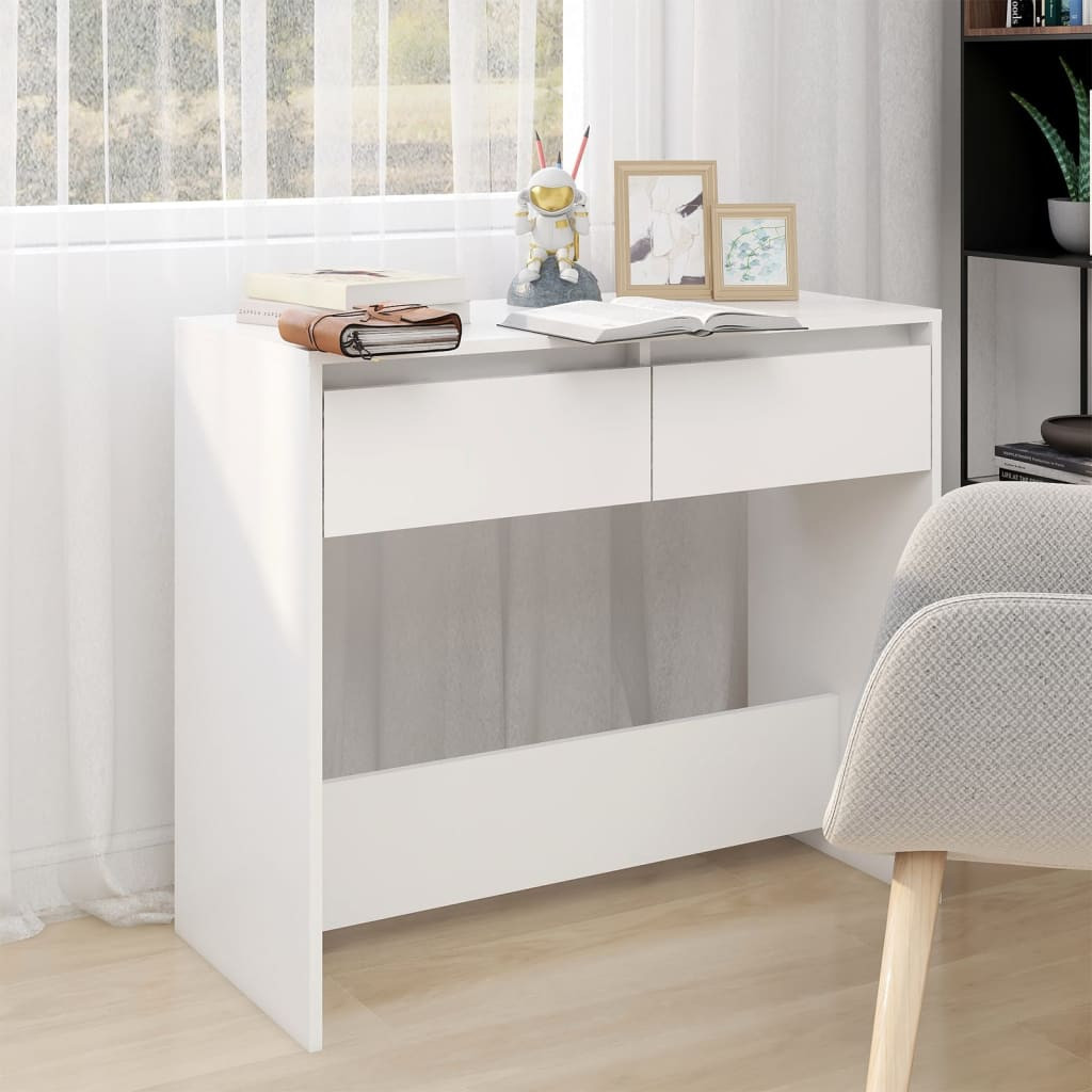 vidaXL Konsolentisch Weiß 89x41x76,5 cm Holzwerkstoff