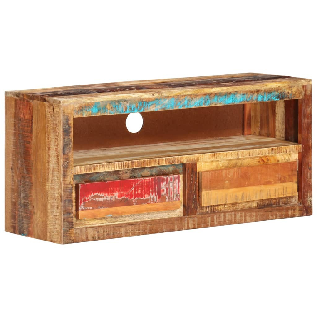 vidaXL TV-Schrank 88x30x40 cm Altholz Massiv