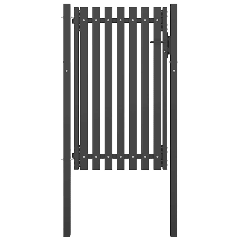 vidaXL Gartentor aus Stahl 100 x 150 cm Anthrazit