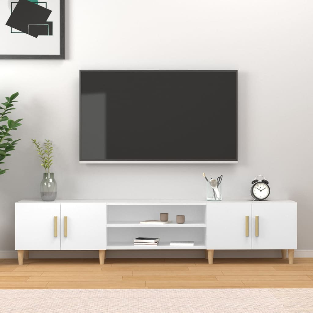 vidaXL TV-Schrank Weiß 180 x 31,5 x 40 cm Holzwerkstoff