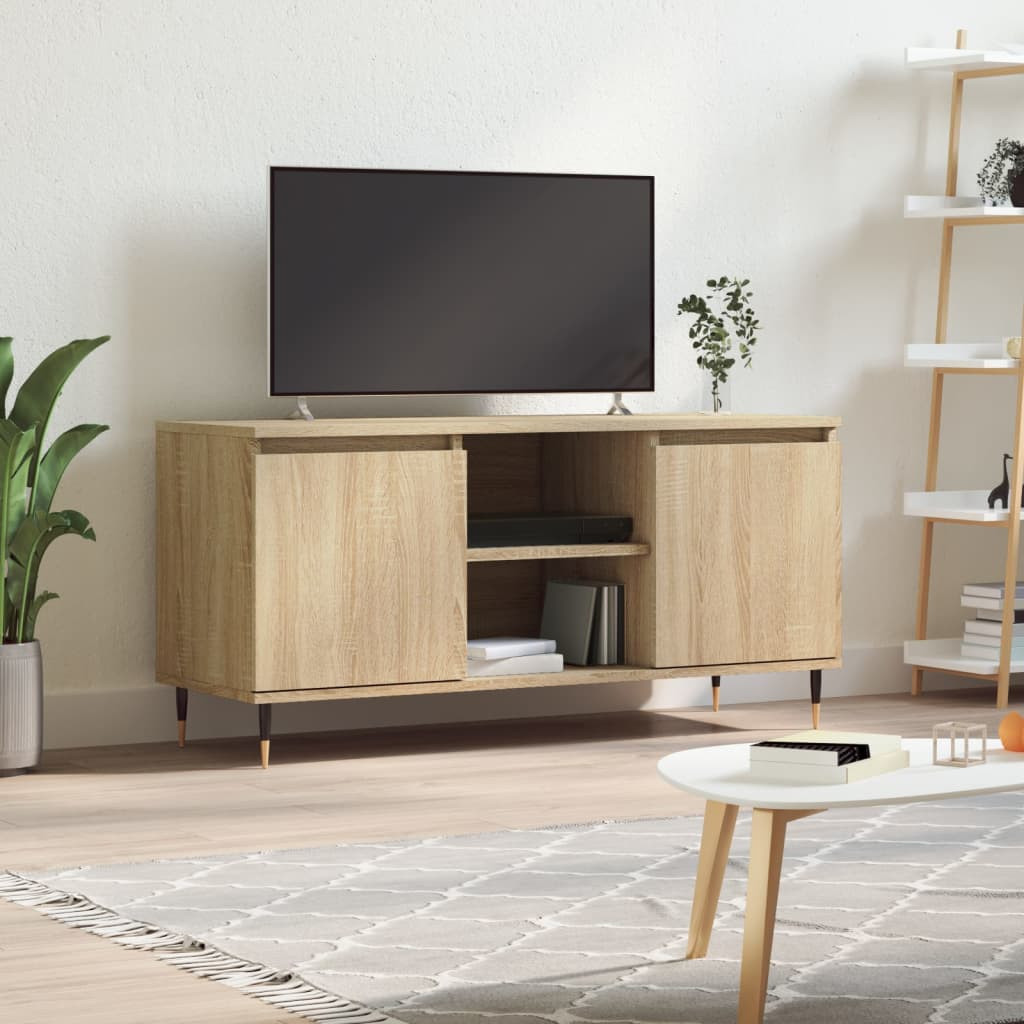 vidaXL TV-Schrank Sonoma-Eiche 104x35x50 cm Holzwerkstoff
