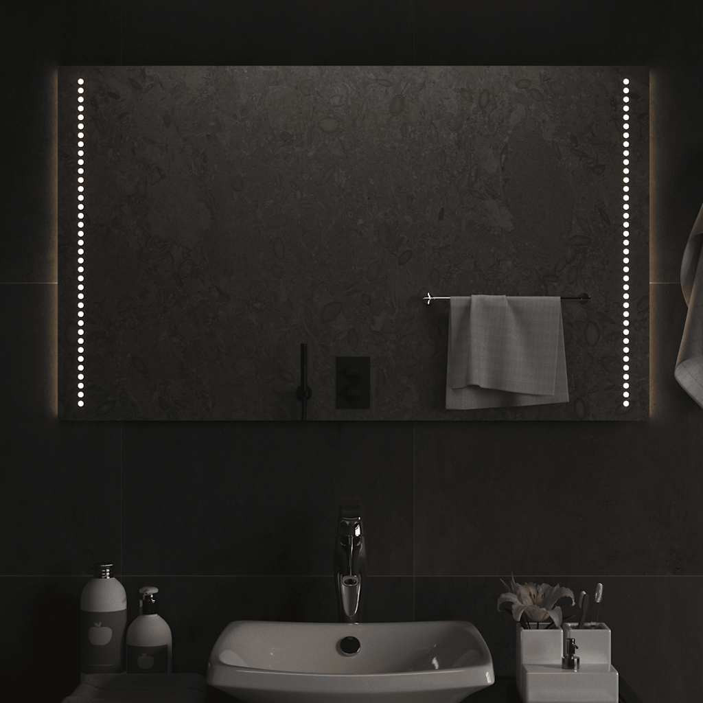 vidaXL LED-Badspiegel 100x60 cm