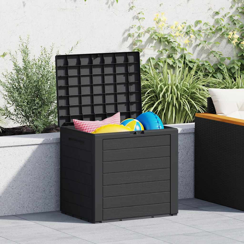 vidaXL Gartentruhe Anthrazit 58,5x46x55 cm Polypropylen