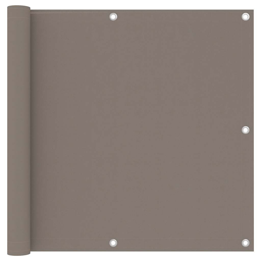 vidaXL Balkon-Sichtschutz Taupe 90x300 cm Oxford-Gewebe