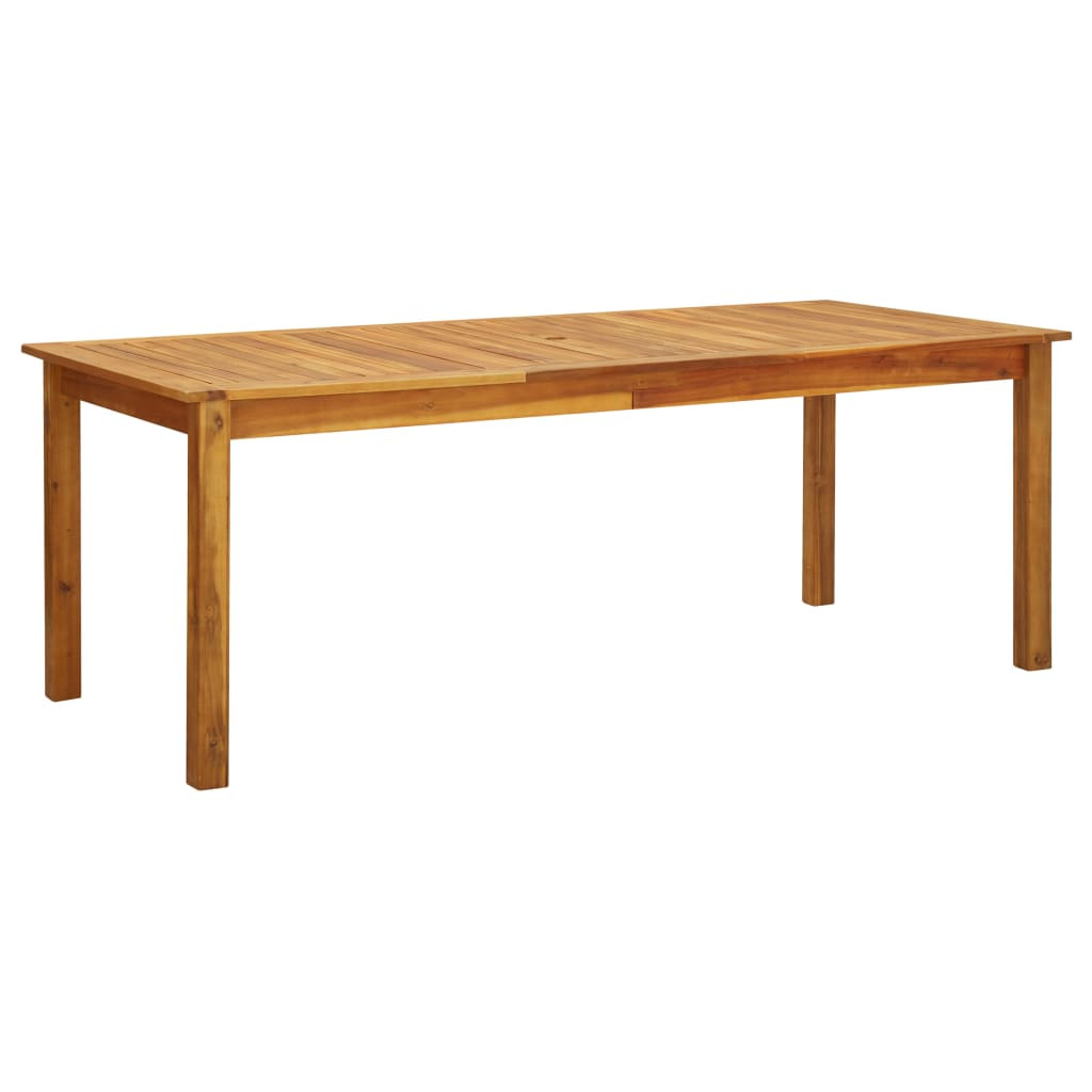 vidaXL Gartentisch 200x90x74 cm Akazie Massivholz